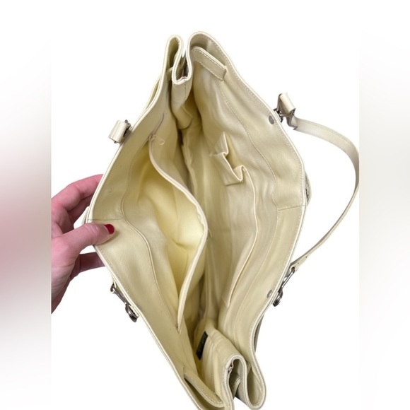 Vintage denim ivory western shoulder purse - Picture 5 of 5